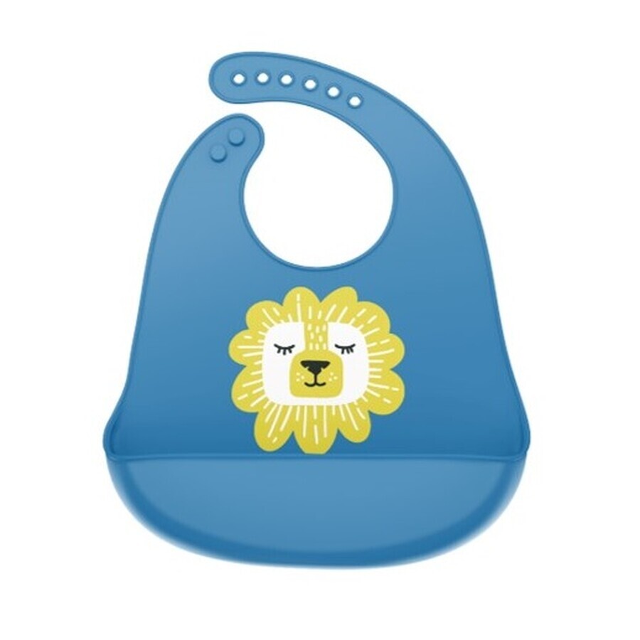 Bavoir en silicone avec poche, Lion, Coccorito