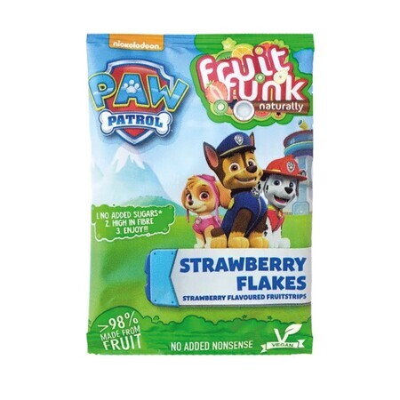 Gelatina de frutas con fresas Paw Patrol, 16 gr, Fruit Funk