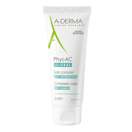 A-Derma Phys-Ac Global - Trattamento Anti-Imperfezioni, 40ml