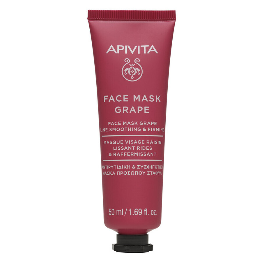 Masque à action rapide à l'extrait de raisin, 50 ml, Apivita