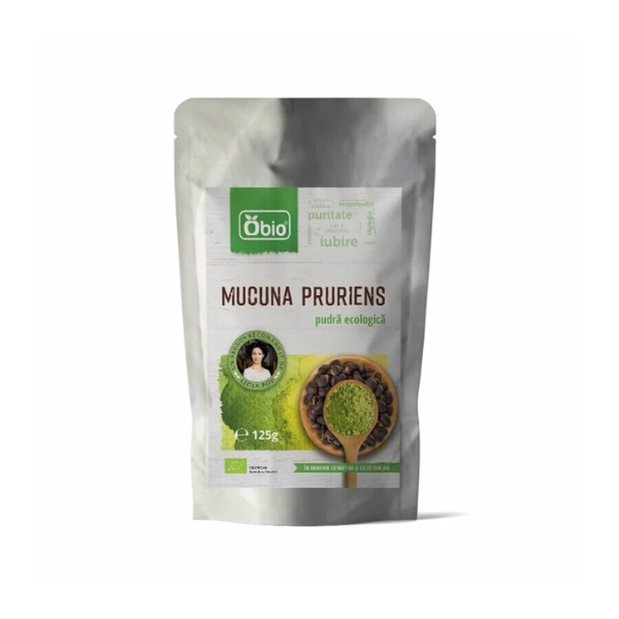 Mucuna pruriens Pulver roh Bio, 125 g, Obio