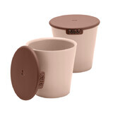 Lote de 2 vasos para bebé, Blush, Baberos