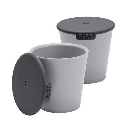 Set de 2 tazas para bebé, Nube, Baberos