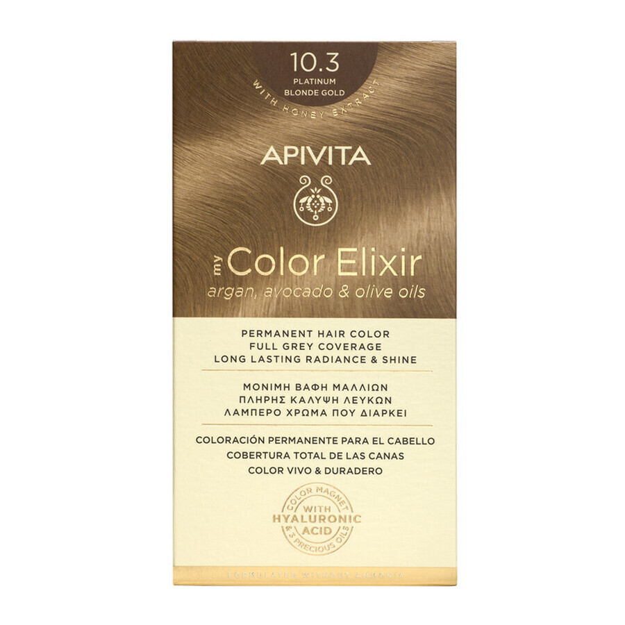 Tinte My Color Elixir, tono 10.3, Apivita