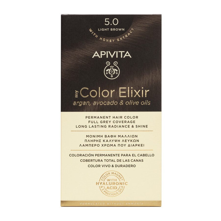 Tinte My Color Elixir, tono 5.0, Apivita