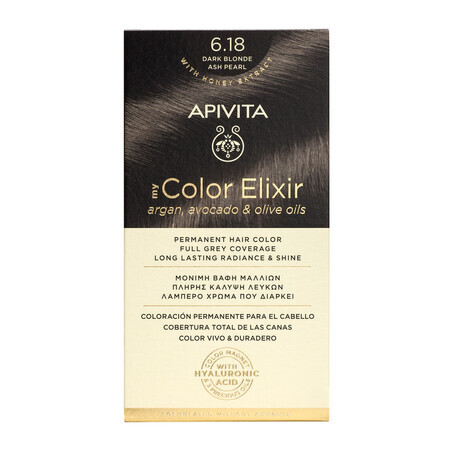 My Color Elixir haarverf, tint 6.18, Apivita