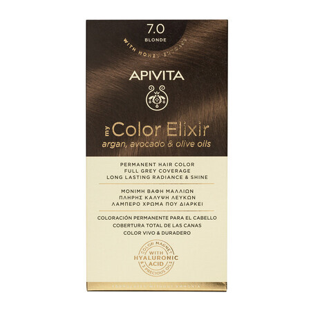 Tinte My Color Elixir, tono 7.0, Apivita