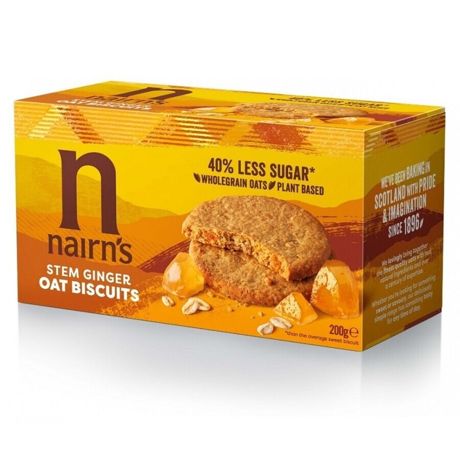 Hele haverkoekjes met gember, 200 g, Nairns