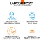 La Roche-Posay Anthelios Fluido Solar SPF 50+ para Rostro UVmune 400 Oil Control, SPF 50+, 50 ml