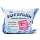 Papel higi&#233;nico h&#250;medo Safe to Flush, 30 unidades, Natracare