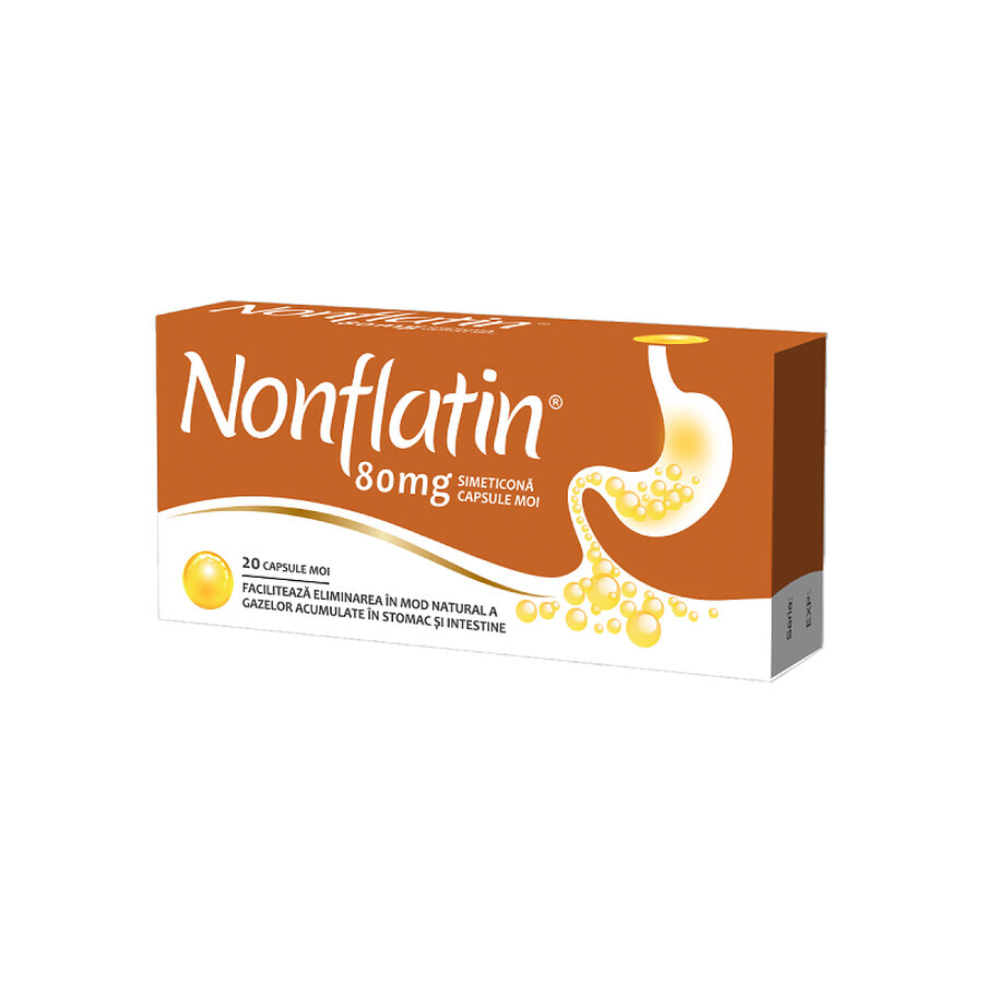 Nonflatin, 80 mg, 20 cápsulas blandas, Biofarm