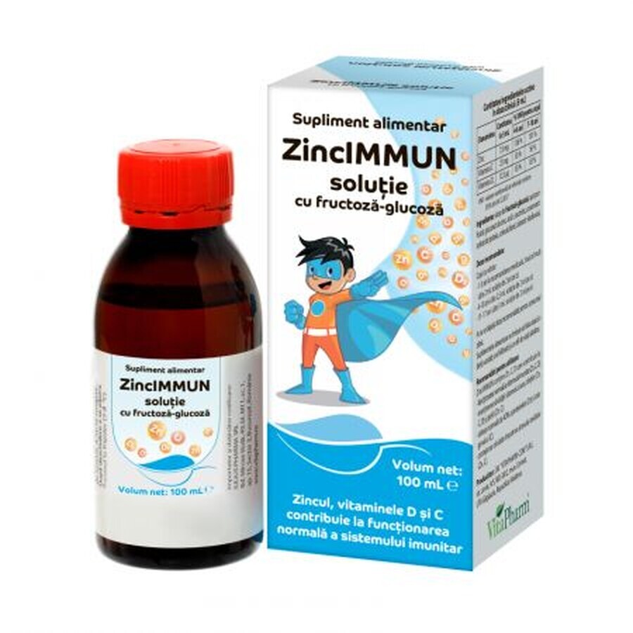 ZincImmun solución de fructosa-glucosa, 100 ml, Vitapharm