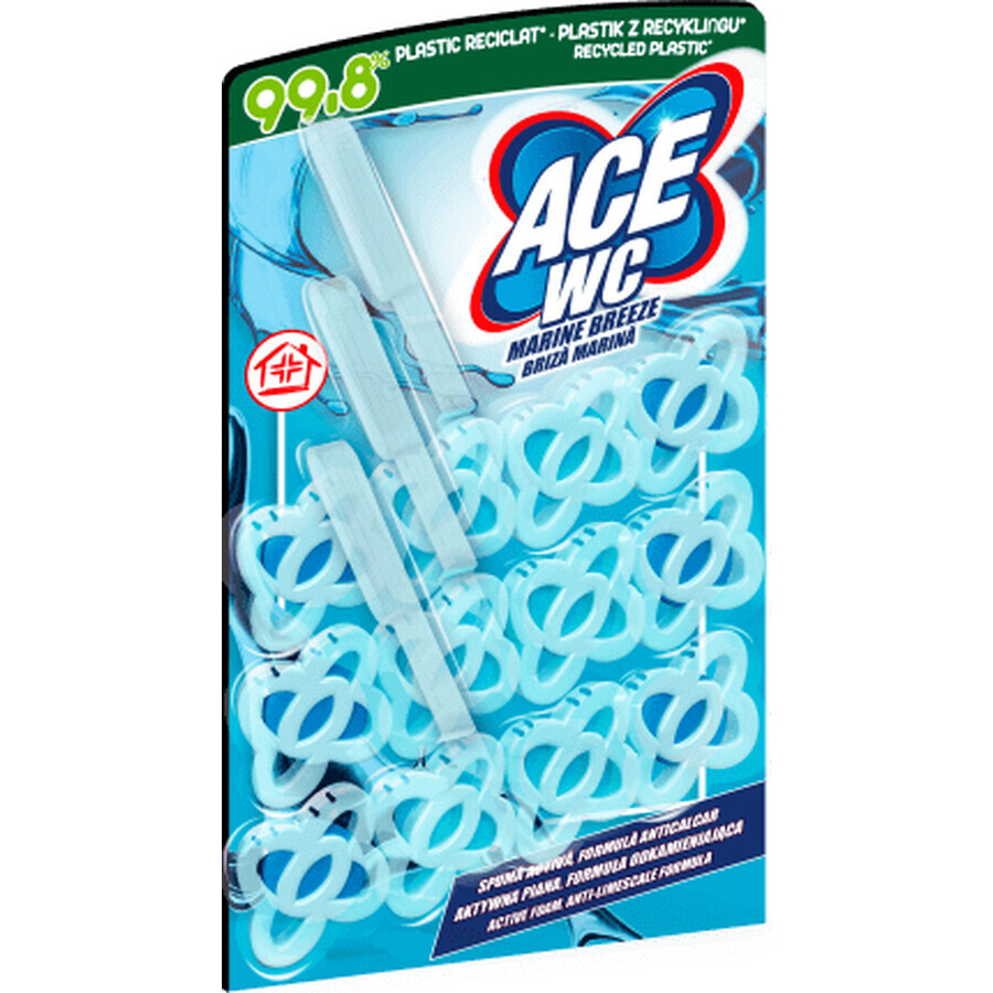 ACE Sea Breeze Toiletverfrisser 3x48g, 3 st.