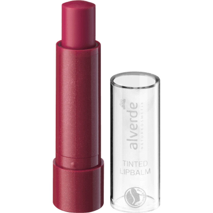 Alverde Naturkosmetik Bálsamo labial con color de cereza, 4,6 g