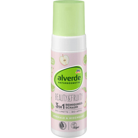 Alverde Naturkosmetik Beauty&amp;Fruity 3in1 reinigingsschuim, 150 ml