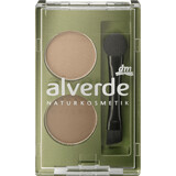 Alverde Naturkosmetik Colorete para cejas dúo 02, 1,6 g