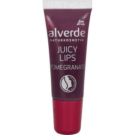 Alverde Naturkosmetik Brillo de labios jugoso granada, 8 ml