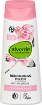 Alverde Naturkosmetik Leche limpiadora con rosa, 200 ml