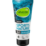 Alverde Naturkosmetik MEN Gel de ducha deportivo 3 en 1, 200 ml