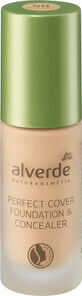 Alverde Naturkosmetik Base de maquillaje y corrector Perfect Cover - N&#186; 50, 20 ml