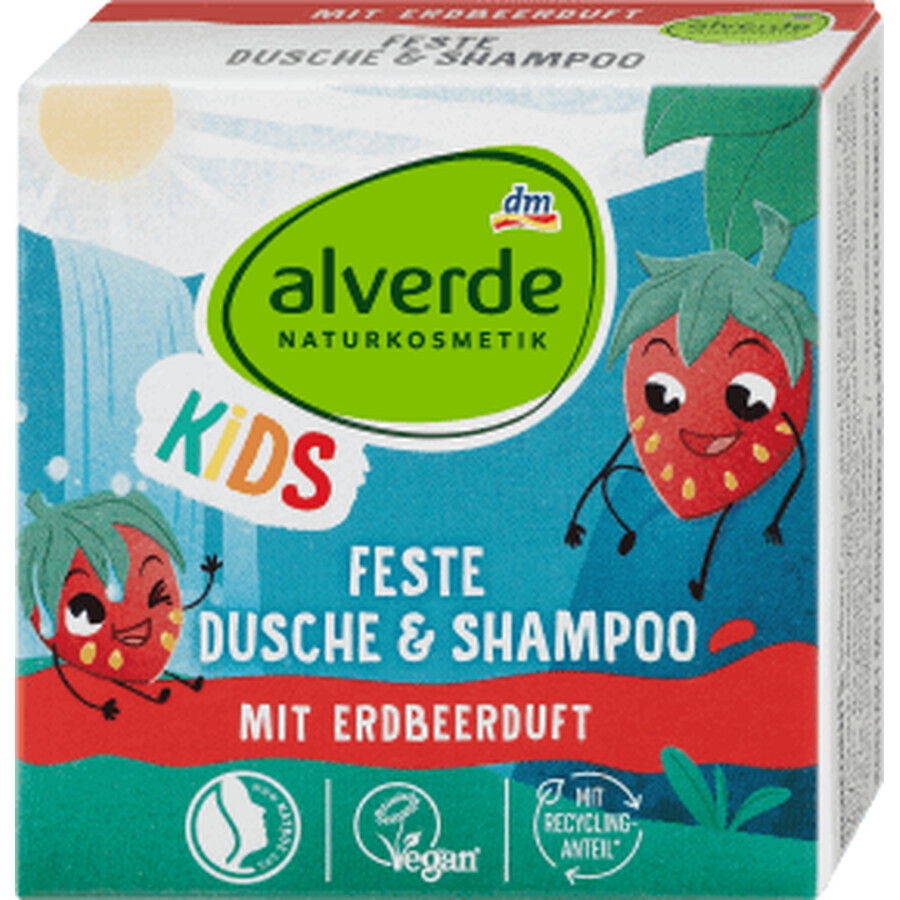 Alverde Naturkosmetik Sapone doccia e shampoo per bambini, 60 g