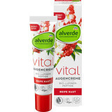 Alverde Naturkosmetik Vital crema de ojos altramuz y péptidos, 15 ml