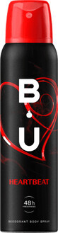 B.U. HEARTBEAT Desodorante corporal en spray, 150 ml