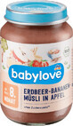 Babylove fresa, pl&#225;tano, musgo y manzana 8+ ECO, 190 g