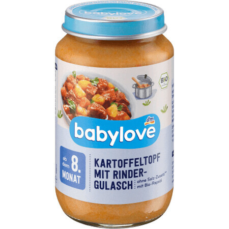 Babylove Potato menu with beef goulash 8+, 220 g