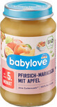 Babylove Men&#250; melocot&#243;n con fruta de la pasi&#243;n y manzana ECO,5+, 190 g