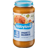 Babylove Menú espaguetis a la boloñesa 12+, 250 g