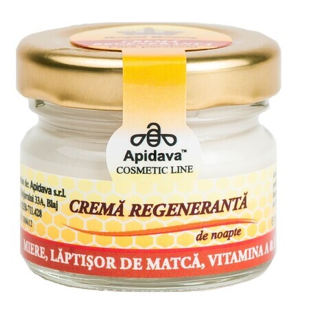 Crema notte rigenerante, 30 ml, Apidava