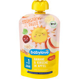 Babylove Puré de plátano cereza ECO a partir de 1 año, 100 g