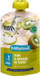 Babylove Pur&#233; de kiwi con pera y pl&#225;tano 12+, 100 g