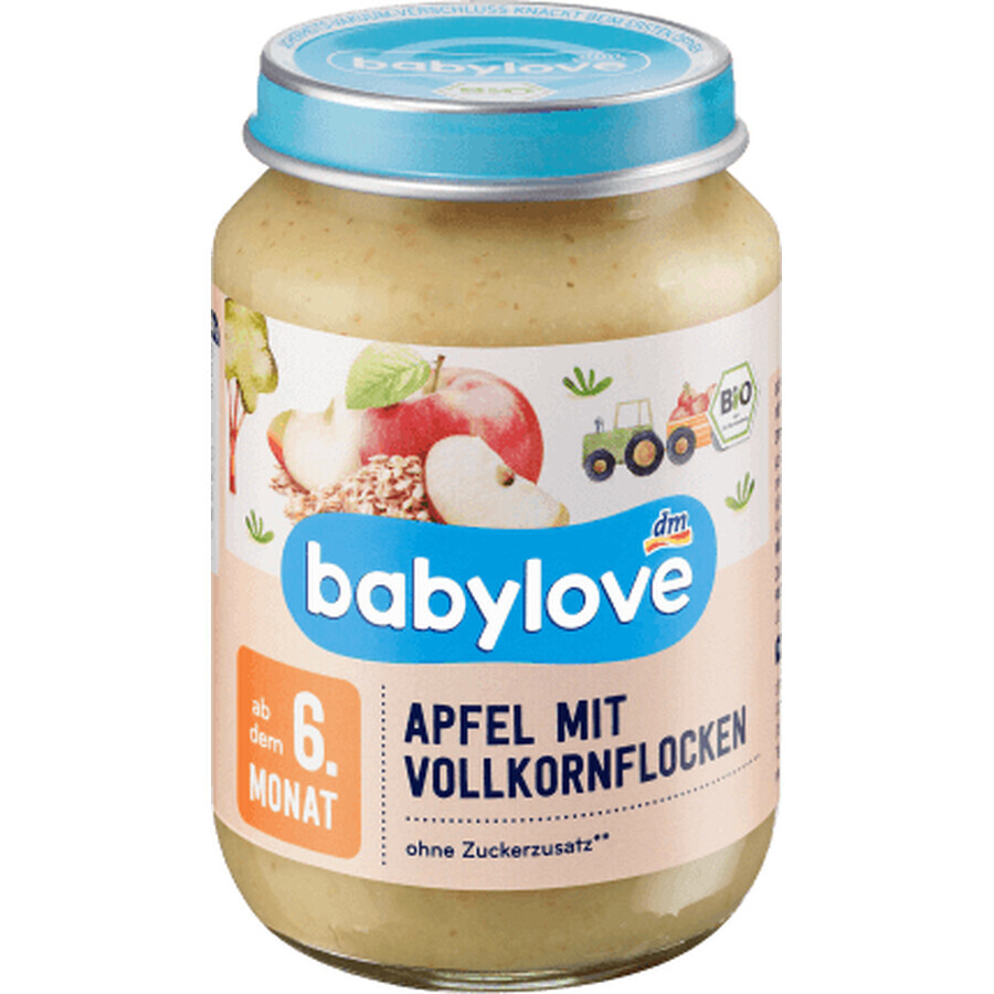 Babylove Apple puree with cereal ECO, 6+, 190 g