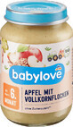 Babylove Pur&#233; de manzana con cereales ECO, 6+, 190 g