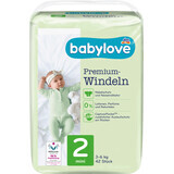 Babylove Pañal Premium Número 2, 42 uds.