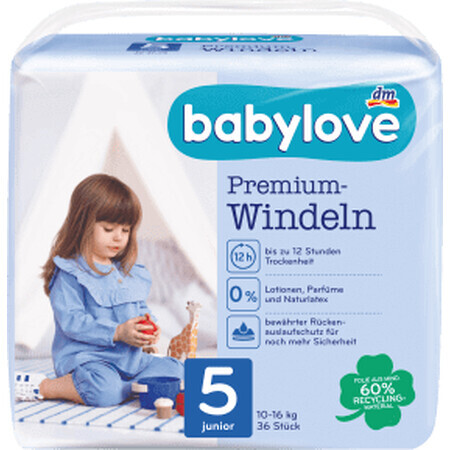 Pannolini Babylove Premium numero 5, 36 pz