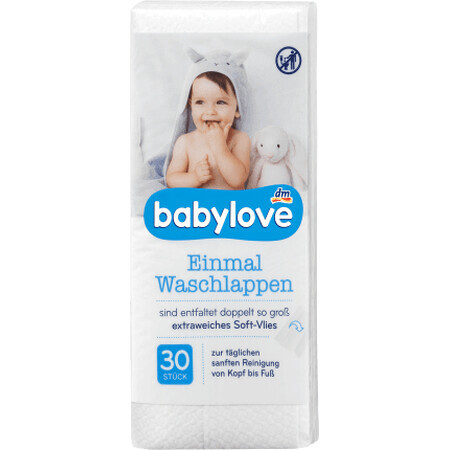 Babylove Wegwerpdoekjes, 30 stuks