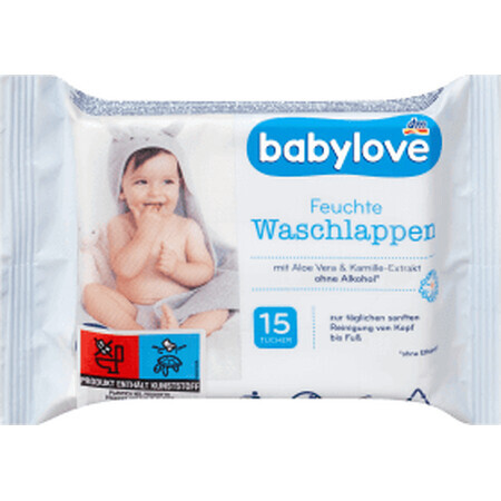 Babylove Feuchtpflegetücher, 15 Stück