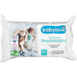 Babylove Toallitas Húmedas Sensibles, 80 uds.