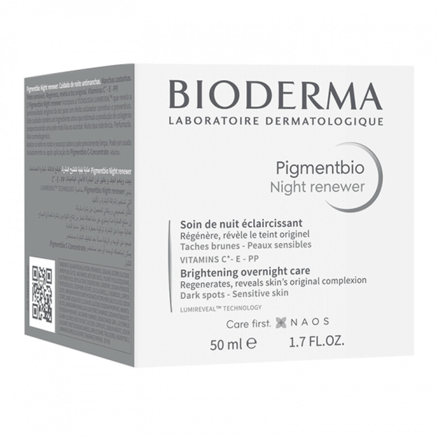 Bioderma Pigmentbio Crème de nuit régénérante, 50 ml