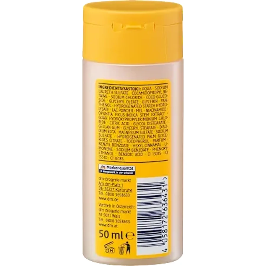 Balea Cremă de duș lapte & miere, 50 ml
