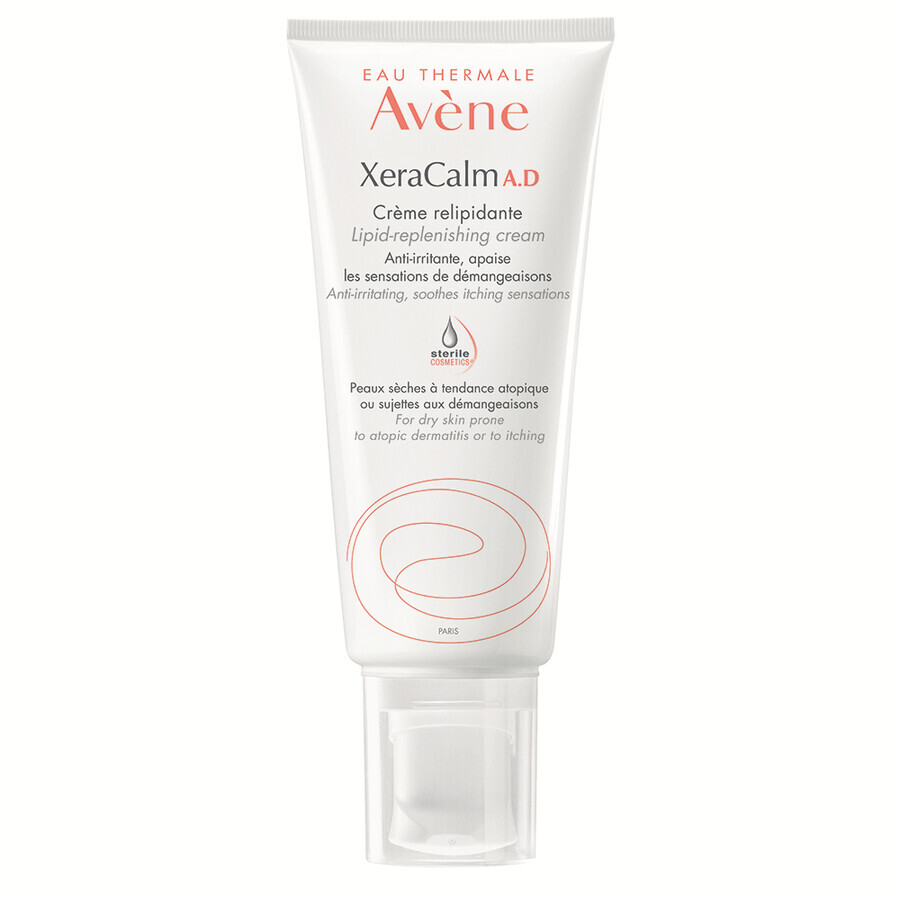 XeraCalm AD, 200 ml, Avene, herbevochtigende crème voor de droge huid met neiging tot atopische dermatitis of jeuk