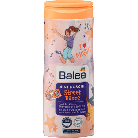 Balea Gel de ducha infantil street dance, 300 ml