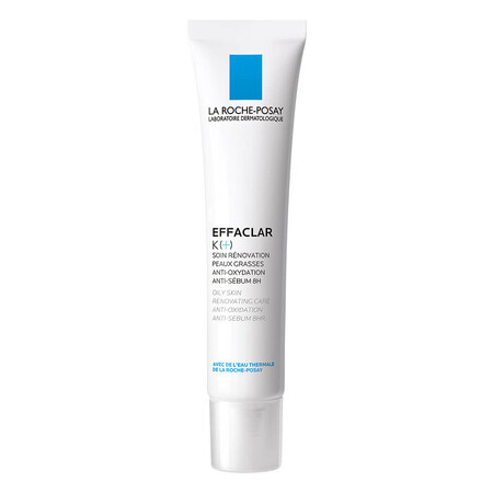 La Roche-Posay Effaclar K(+) Crème Rénovatrice pour Peaux Grasses 40 ml,