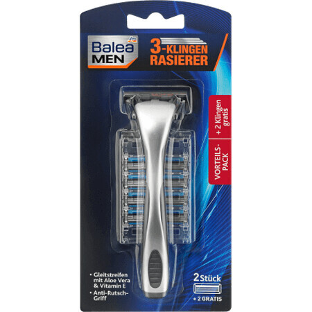 Balea MEN rasoir 3 lames + 4 recharges, 1 pièce