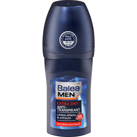 Balea MEN Deo-Roller für Männer, extra trocken, 50 ml