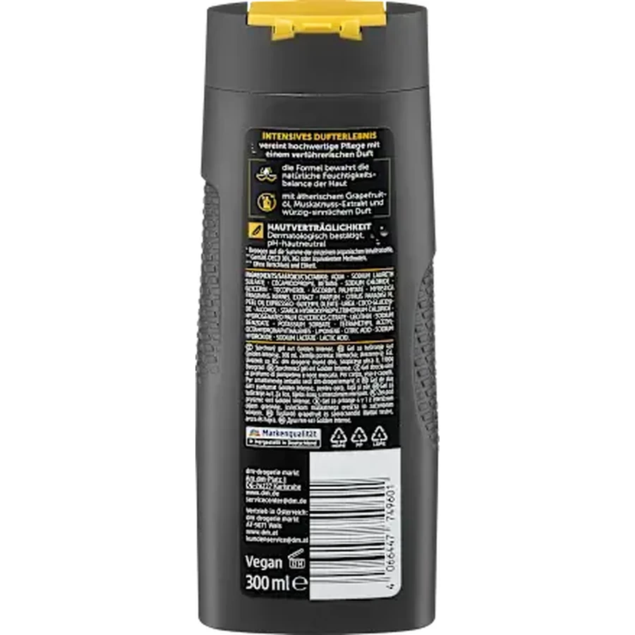 Balea MEN Golden Intense Gel Doccia 4 in 1, 300 ml