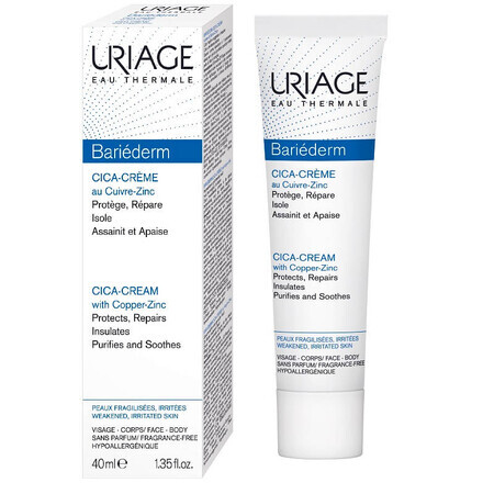 Bariederm Cica Repair Cream, 40 ml, Uriage